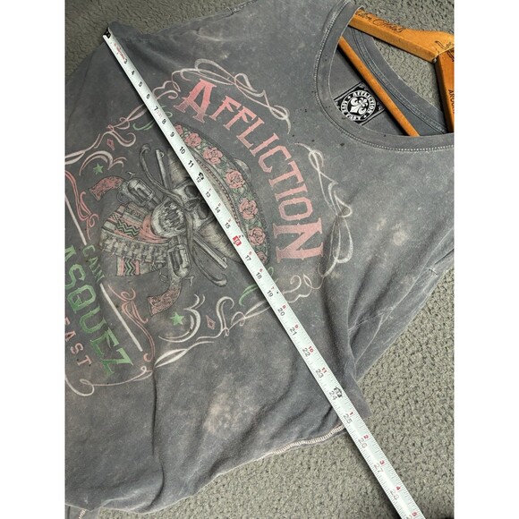 Affliction MMA UFC Cain Velasquez Distressed Mexico 2XL UFC 188 Walkout T-Shirt - Picture 15 of 16